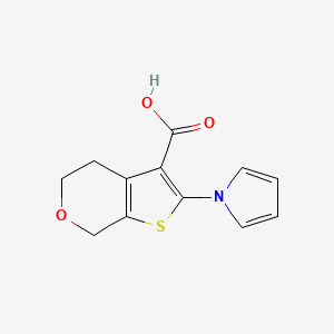 2-(1H-pyrrol-1-yl)-4H,5H,7H-thieno[2,3-c]pyran-3-carboxylic acid