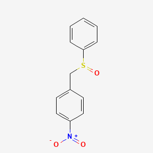 molecular formula C13H11NO3S B14709044 4-Nitrobenzyl phenyl sulfoxide CAS No. 17530-84-6