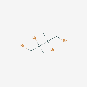 molecular formula C6H10Br4 B14709053 1,2,3,4-Tetrabromo-2,3-dimethylbutane CAS No. 24173-07-7