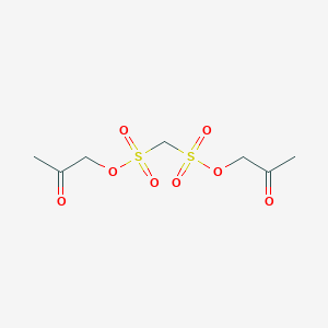 molecular formula C7H12O8S2 B14709055 Bis(2-oxopropyl) methanedisulfonate CAS No. 23248-58-0