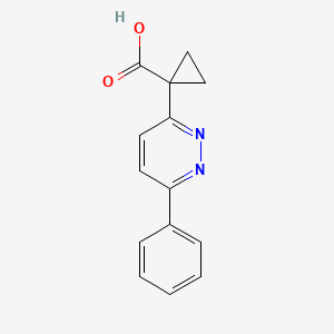 1-(6-Phenylpyridazin-3-yl)cyclopropane-1-carboxylic acid