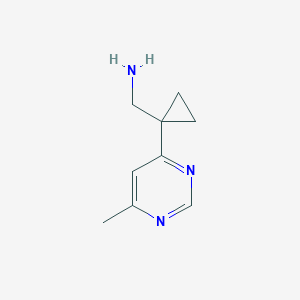 [1-(6-Methylpyrimidin-4-yl)cyclopropyl]methanamine