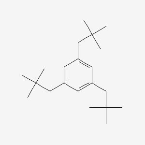 molecular formula C21H36 B14709096 1,3,5-Tri-neopentylbenzene CAS No. 21411-39-2