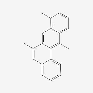 molecular formula C21H18 B14709113 6,8,12-Trimethylbenz(a)anthracene CAS No. 20627-34-3