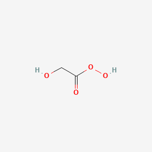 molecular formula C2H4O4 B14709127 Ethaneperoxoic acid, hydroxy- CAS No. 21860-08-2