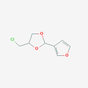 4-(Chloromethyl)-2-(furan-3-yl)-1,3-dioxolane