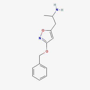 {2-[3-(Benzyloxy)isoxazol-5-yl]-1-methylethyl}amine