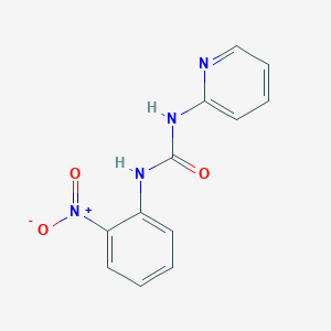 molecular formula C12H10N4O3 B14709195 N-(2-nitrophenyl)-N'-pyridin-2-ylurea CAS No. 13141-73-6