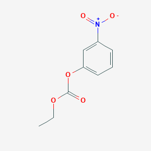 molecular formula C9H9NO5 B14709241 Ethyl 3-nitrophenyl carbonate CAS No. 22719-89-7