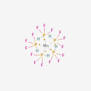 molecular formula F15H5MnP5+5 B14709289 Manganese, hydropentakis(phosphorus trifluoride)- CAS No. 20558-69-4