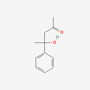 molecular formula C11H14O2 B14709328 4-Hydroxy-4-phenylpentan-2-one 