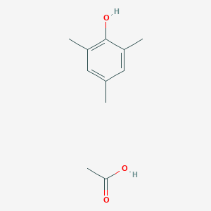 molecular formula C11H16O3 B14709364 Acetic acid--2,4,6-trimethylphenol (1/1) CAS No. 19082-49-6
