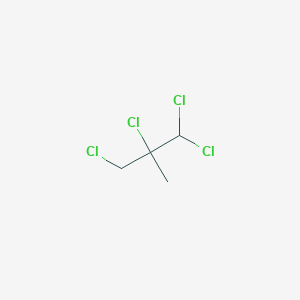 molecular formula C4H6Cl4 B14709373 Propane, 1,1,2,3-tetrachloro-2-methyl- CAS No. 18963-01-4