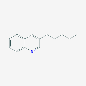 molecular formula C14H17N B14709410 3-Pentylquinoline CAS No. 17692-04-5