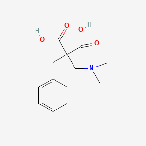 molecular formula C13H17NO4 B14709414 Benzyl[(dimethylamino)methyl]propanedioic acid CAS No. 24643-58-1