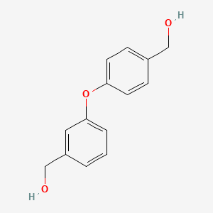 molecular formula C14H14O3 B14709445 Benzenemethanol, 3-[4-(hydroxymethyl)phenoxy]- CAS No. 13826-12-5