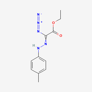 molecular formula C11H13N5O2 B14709446 Ethyl azido[2-(4-methylphenyl)hydrazinylidene]acetate CAS No. 24129-28-0