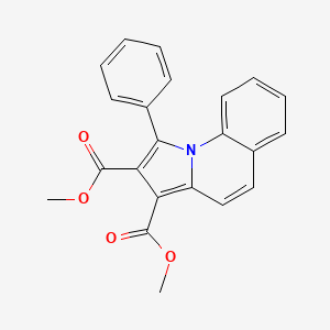 molecular formula C22H17NO4 B14709460 Dimethyl 1-phenylpyrrolo[1,2-a]quinoline-2,3-dicarboxylate CAS No. 20958-83-2