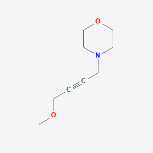 molecular formula C9H15NO2 B14709493 Morpholine, 4-(4-methoxy-2-butynyl)- CAS No. 24528-21-0
