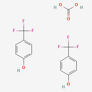 molecular formula C15H12F6O5 B14709501 Carbonic acid;4-(trifluoromethyl)phenol CAS No. 20481-28-1