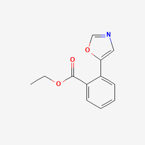 molecular formula C12H11NO3 B1470951 Ethyl 2-(5-Oxazolyl)benzoate CAS No. 1186127-15-0