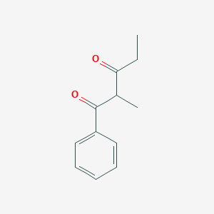 molecular formula C12H14O2 B14709511 1,3-Pentanedione, 2-methyl-1-phenyl- CAS No. 13618-19-4