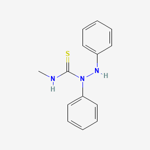 molecular formula C14H15N3S B14709563 N-Methyl-1,2-diphenylhydrazine-1-carbothioamide CAS No. 21075-68-3