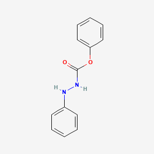 molecular formula C13H12N2O2 B14709576 Phenyl 2-phenylhydrazine-1-carboxylate CAS No. 13413-37-1