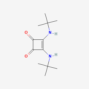 molecular formula C12H20N2O2 B14709660 3,4-Bis(tert-butylamino)cyclobut-3-ene-1,2-dione CAS No. 21647-16-5