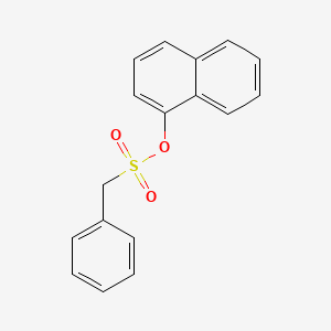 molecular formula C17H14O3S B14709672 Naphthalen-1-yl phenylmethanesulfonate CAS No. 15161-05-4