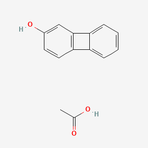 molecular formula C14H12O3 B14709700 Acetic acid;biphenylen-2-ol CAS No. 13625-11-1