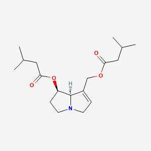 molecular formula C18H29NO4 B14709779 Retronecine 7,9-isovalerate diester CAS No. 14933-88-1