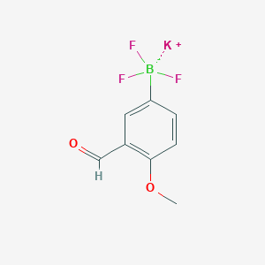 molecular formula C8H7BF3KO2 B1470980 Potassium 3-formyl-4-methoxyphenyltrifluoroborate CAS No. 1393683-77-6