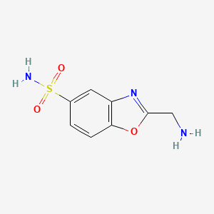 molecular formula C8H9N3O3S B1470981 2-(Aminomethyl)-1,3-benzoxazole-5-sulfonamide CAS No. 1496994-65-0