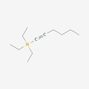 molecular formula C12H24Si B14709810 Silane, triethyl-1-hexynyl- CAS No. 21693-13-0
