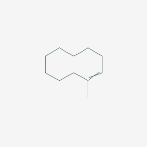 molecular formula C11H20 B14709877 Cyclodecene, 1-methyl-, (E)- CAS No. 13151-63-8