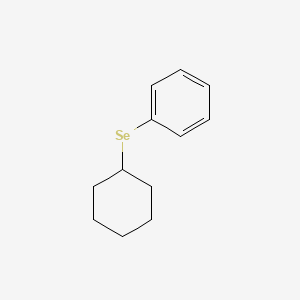 molecular formula C12H16Se B14709885 Benzene, (cyclohexylseleno)- CAS No. 22233-91-6