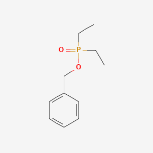 molecular formula C11H17O2P B14709904 Diethylphosphinic acid benzyl ester CAS No. 13274-91-4