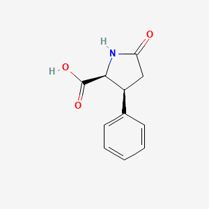 molecular formula C11H11NO3 B14709919 (3S)-5-Oxo-3-phenyl-L-proline CAS No. 13992-76-2