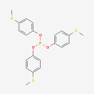molecular formula C21H21O3PS3 B14709953 tris(4-methylsulfanylphenyl) phosphite CAS No. 22945-49-9