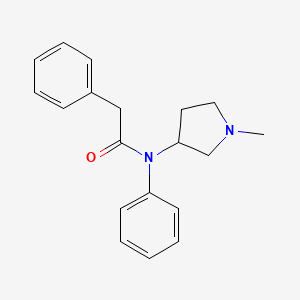molecular formula C19H22N2O B14709969 N-(1-Methyl-3-pyrrolidinyl)-2-phenylacetanilide CAS No. 23150-72-3
