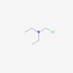 molecular formula C5H12ClN B14709977 N-(Chloromethyl)-N-ethylethanamine CAS No. 13125-61-6