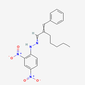 molecular formula C20H22N4O4 B14710034 N-(2-benzylideneheptylideneamino)-2,4-dinitroaniline CAS No. 15080-68-9