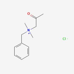 molecular formula C12H18ClNO B14710067 Benzyl-dimethyl-(2-oxopropyl)azanium chloride CAS No. 13171-36-3