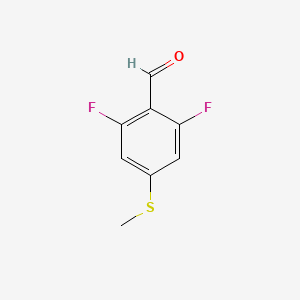 molecular formula C8H6F2OS B1471009 2,6-Difluoro-4-(methylthio)benzaldehyde CAS No. 1428234-70-1