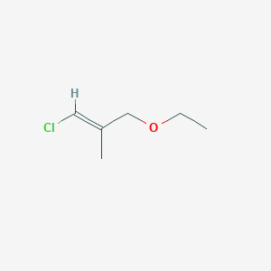 molecular formula C6H11ClO B14710100 (E)-1-chloro-3-ethoxy-2-methylprop-1-ene CAS No. 23240-34-8