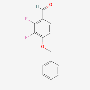 molecular formula C14H10F2O2 B1471012 2,3-Difluoro-4-phenylmethoxybenzaldehyde CAS No. 947279-29-0