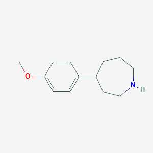molecular formula C13H19NO B1471015 4-(4-Methoxyphenyl)azepane CAS No. 1368440-02-1