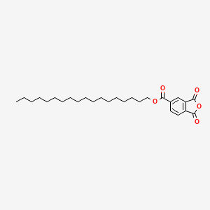 molecular formula C27H40O5 B14710213 Octadecyl 1,3-dioxo-1,3-dihydro-2-benzofuran-5-carboxylate CAS No. 22549-14-0