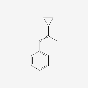 molecular formula C12H14 B14710226 (2-Cyclopropylprop-1-en-1-yl)benzene CAS No. 15353-03-4